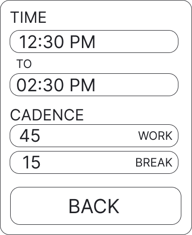 Watch wireframe — Detailed Reschedule