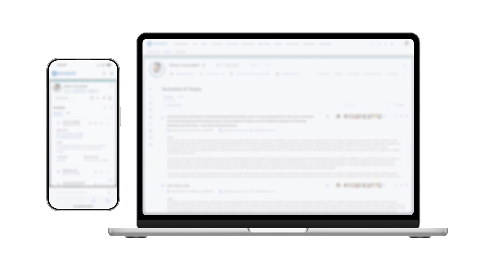 Talent Profile case study mockup