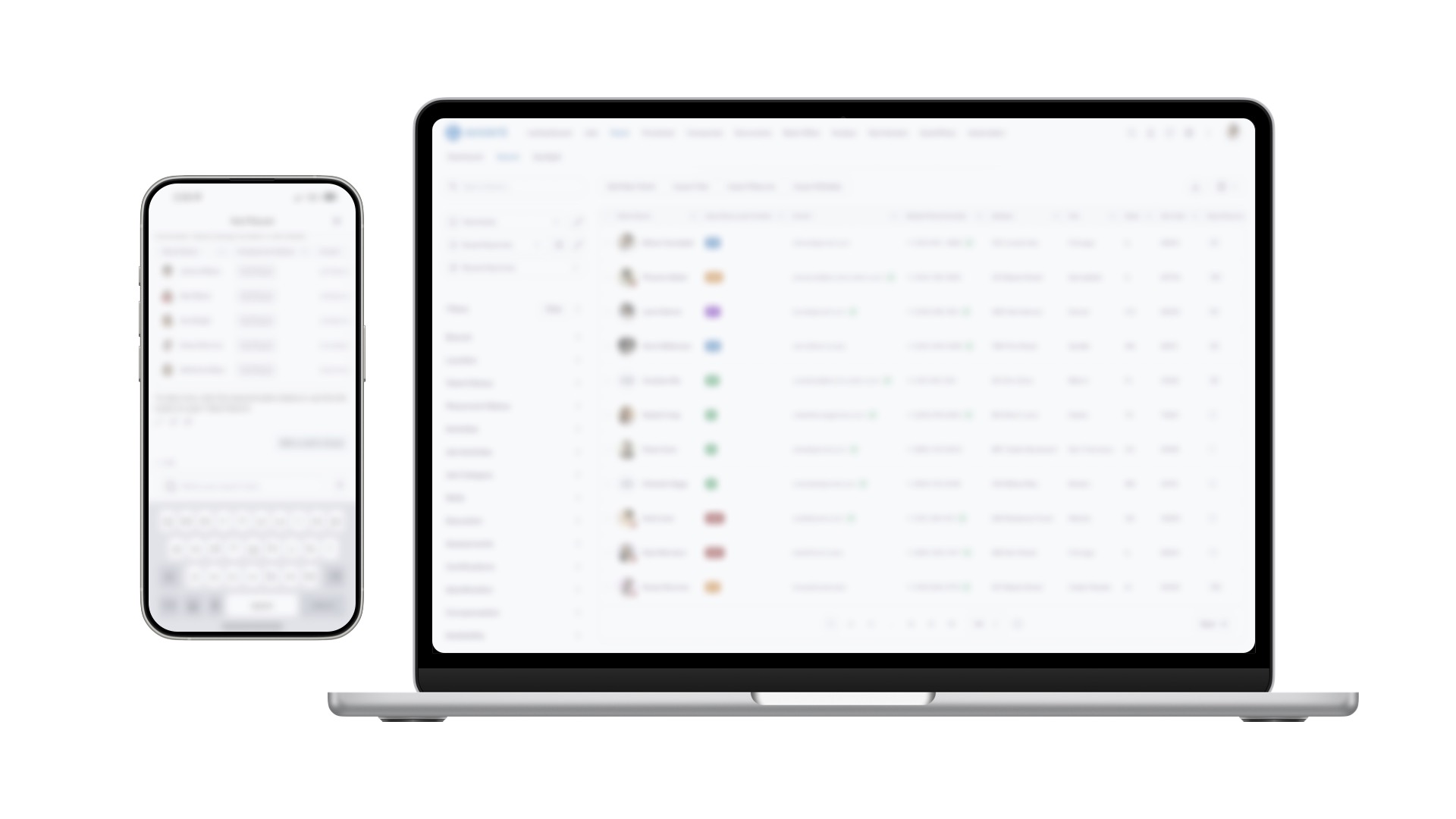 Talent Search case study mockup